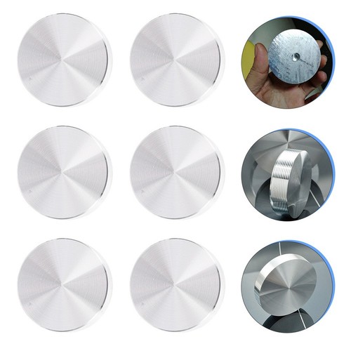 6 Pcs Aluminum Cake Glass Tops Adapter Tea Table Disc Disk Circle | eBay