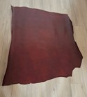 4-5 oz. BLOOD RED Veg Tan Cowhide Leather for Wallets Cases Handbags Straps — photo 1