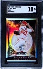 2020 Panini Chronicles #9 Mike Trout Titan SGC 10 Gem Mint Holo Prizm