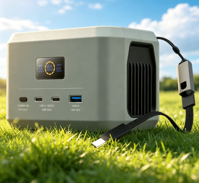 100W Portable Power Station 96Wh LiFePO4 Battery Fast Charging Battery Backup