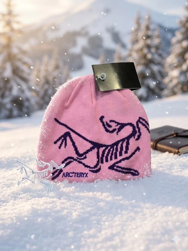 Arc'teryx Beanie Hat V2 Pink Purple Logo Knit Cap New With Tags | eBay