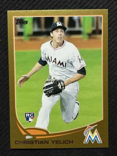 2013 Topps Update Christian Yelich RC Gold 4/2013