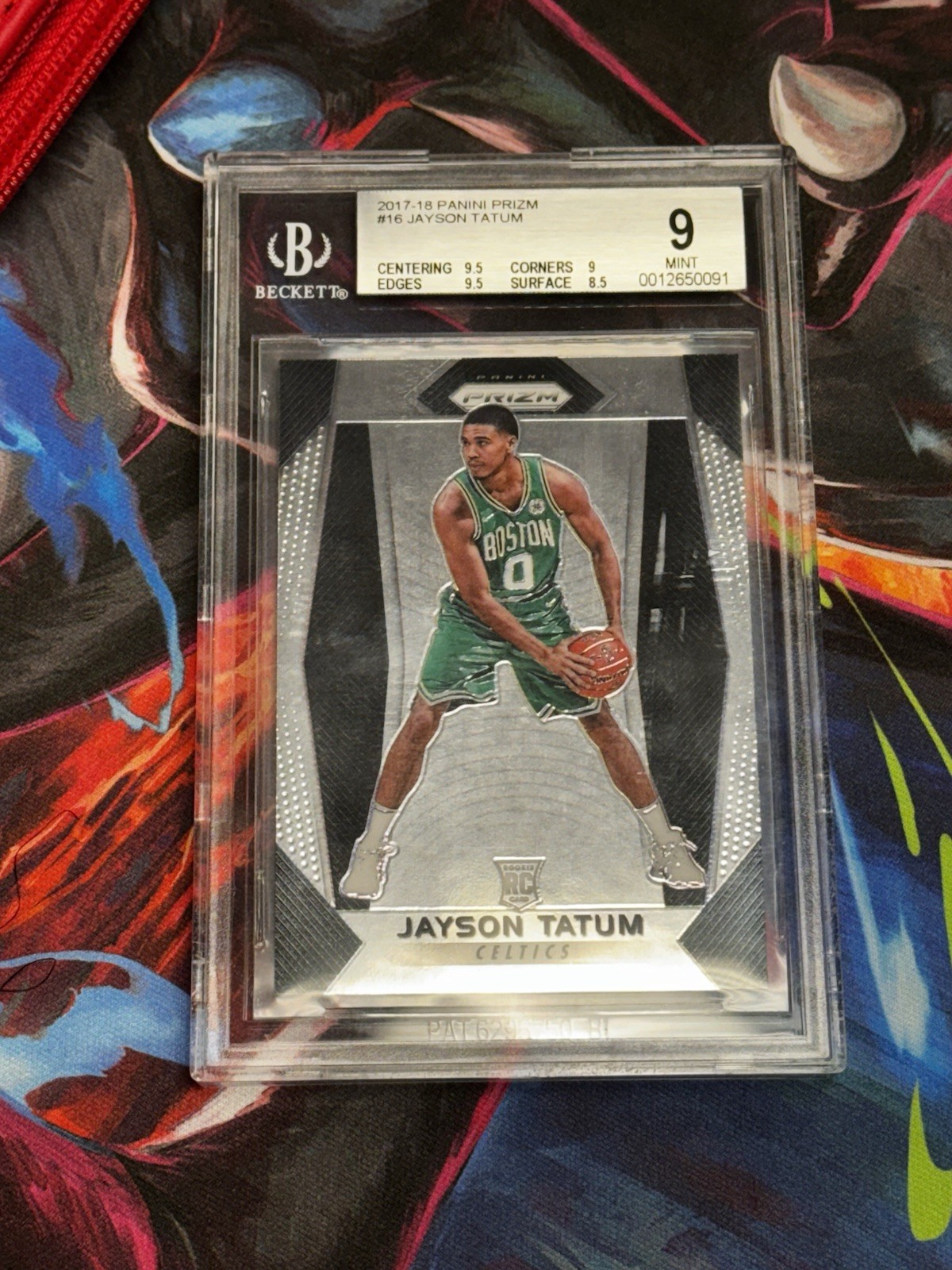 2017 BGS 9 MINT Jayson Tatum Panini Prizm RC Rookie 16 Beckett  #16