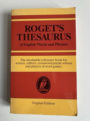 Roget s Thesaurus of English Words and Phrases, Original Edition, Englisch
