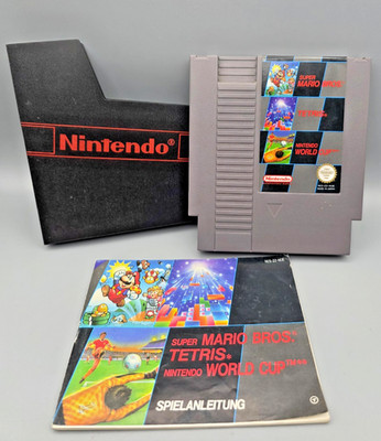 Super Mario Bros/Tetris/Nintendo Wrld Cup Nes plus Anleitung