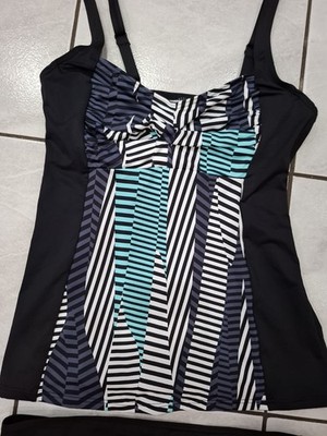 Sunseeker Damen Bügel Tankini Schwarz-Mehrfarbig, 36B J5542