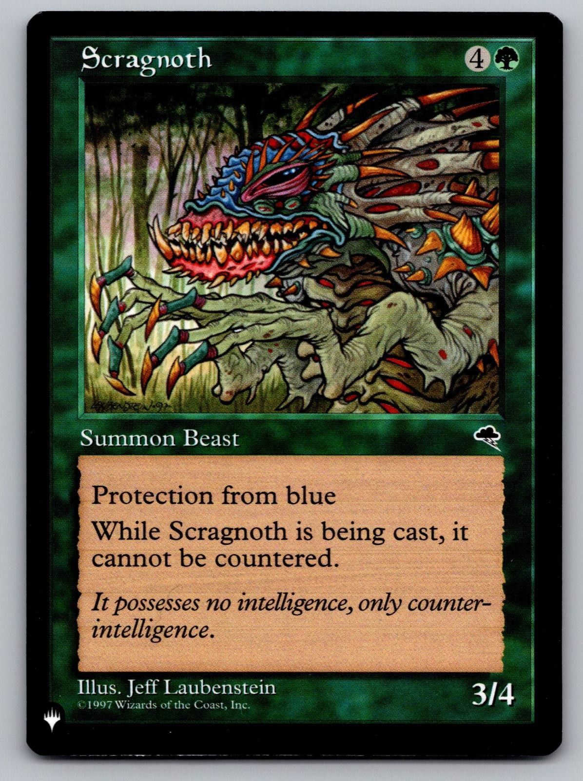 Scragnoth 253 Uncommon Tempest Magic: The Gathering Near Mint
