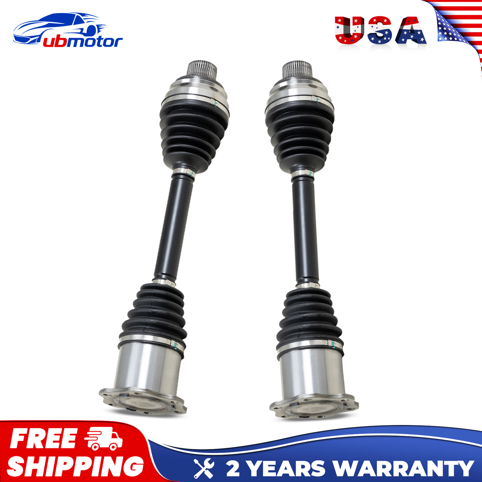 Pair Front CV Axle Shaft For 2013-2018 Audi A6 A7 A8 Quattro S6 S7 S8 3.0L 4.0L