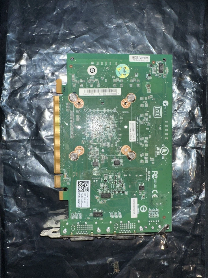 TARJETA GRÁFICA DE VIDEO NVIDIA QUADRO FX 570 256MB DDR2 DUAL DVI UC5-3(2) Foto 2 de 2