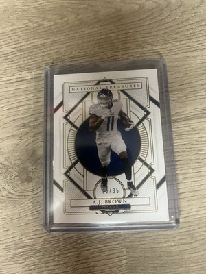 2020 Panini National Treasures A.J. Brown Gold Card Serial #/35 SSP