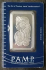 Pamp Suisse 1oz Silver Fortuna Bar in Plastic Assay Card