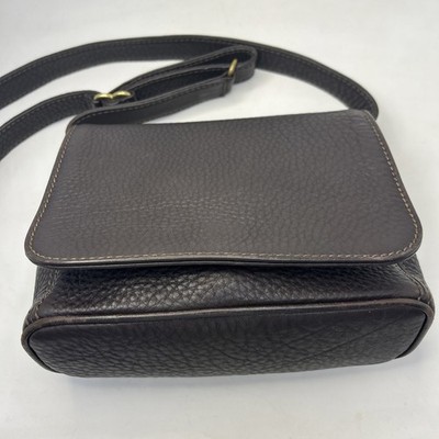 VTG Coach Sonoma Pebbled Leather Bag Purse 4929 Dark Brown Small Full Flap