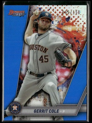 2019 Bowman's Best #16 Gerrit Cole Blue Refractor #/150