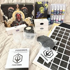 POSEIDON Wireless Tattoo Kit - 10 Cartridge Needles Included