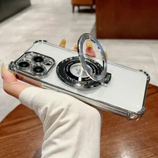 Luxury Magnetic Rotating Ring Case for iPhone 13-15 Pro Max | KATHY TECH Style