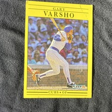 Fleer 1991 Gary Varsho #435 Chicago Cubs Baseball Card Base Set