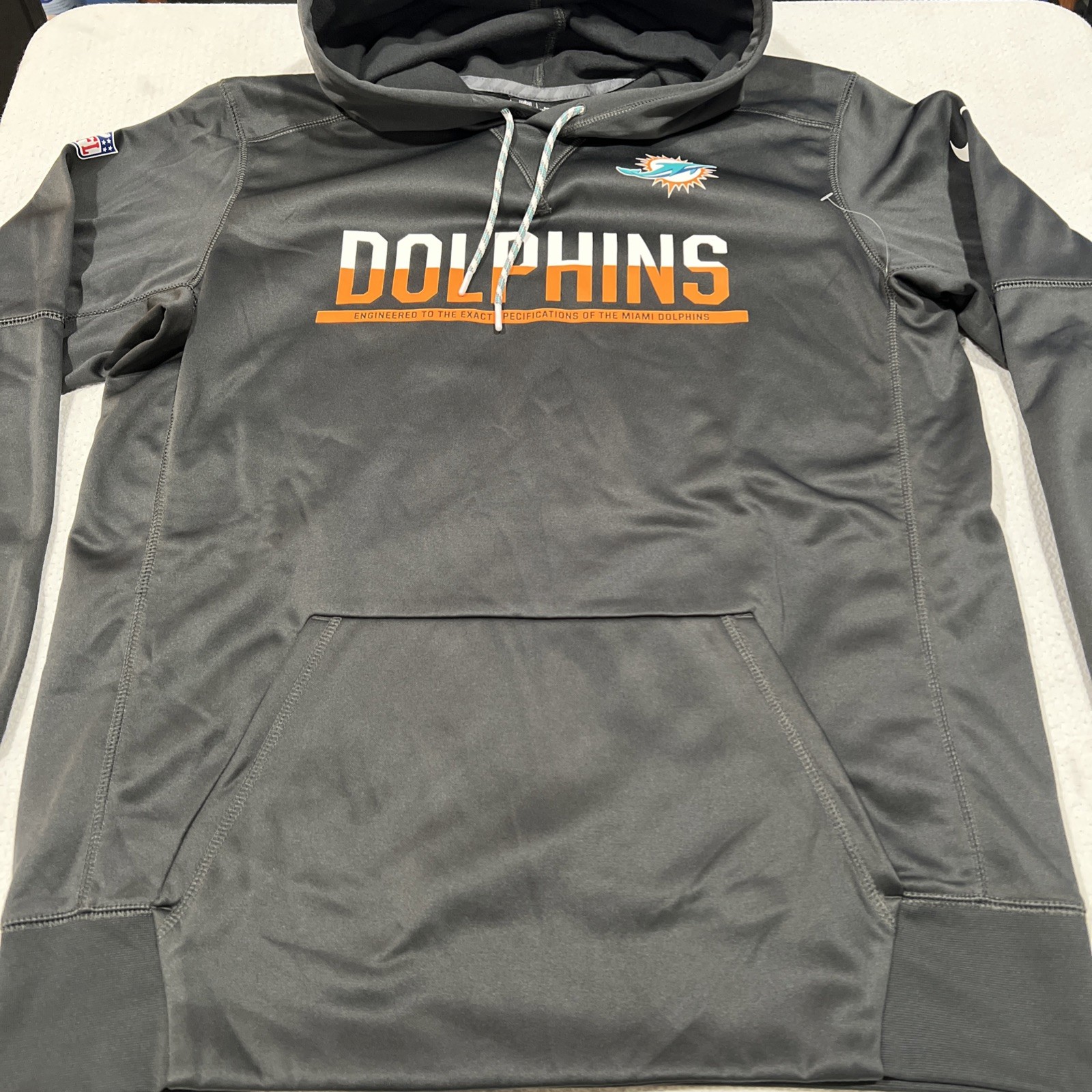Nike Miami Dolphins Men's , PAT WHITE , player Issue Hoddie NWOT