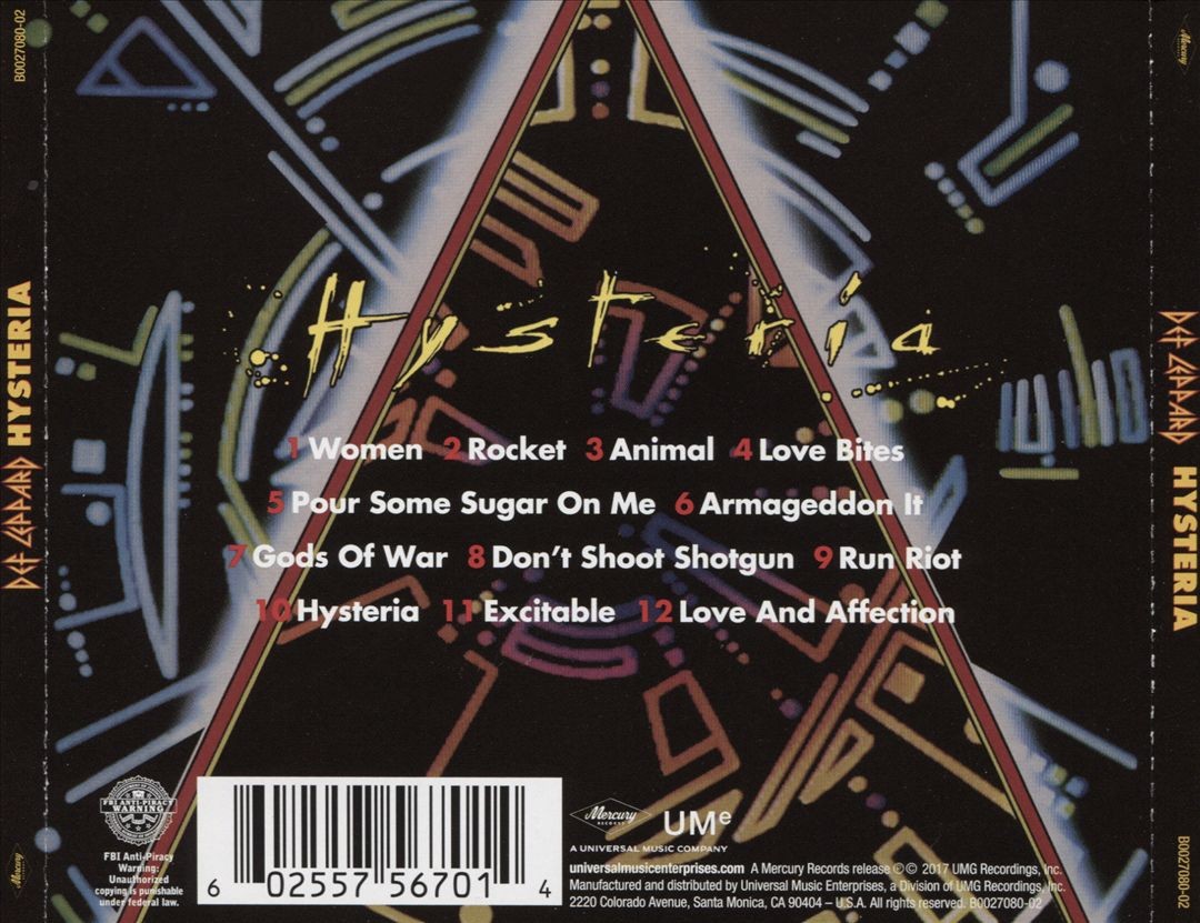 DEF LEPPARD HYSTERIA [30TH ANNIVERSARY EDITION] NEW CD