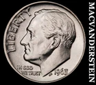 1963-D Silver Roosevelt Dime - Choice Gem Brilliant Unc  Lustrous  #K1350