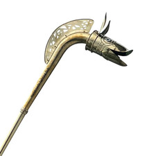 Playable Brass Celtic Carnyx War Horn   6ft Medieval Replica