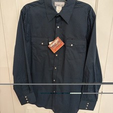 Men s Wrangler Long Sleeve Shirt Pearl Snaps NWT