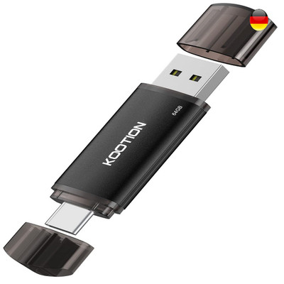 KOOTION USB Stick 64GB OTG 2.0 USB C Speicherstick 2-in-1