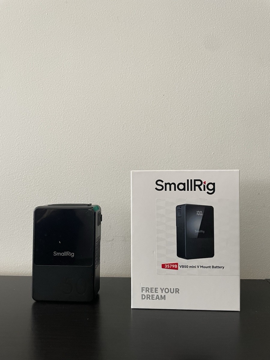 SMALLRIG VB50 mini V Mount Battery, 50Wh / 3400mAh V Mount Battery