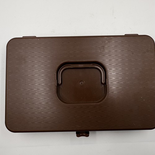 Vintage Wil-Hold Wilson Brown Plastic Sewing Thread Organizer Case