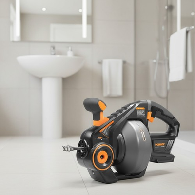 #ad #ad 25FT Electric Drain Auger with 18V Battery and Charger for Pipe Cleaning $219.99