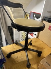 Sedia  Sgabello in metallo e gomma di  Design, anni '80