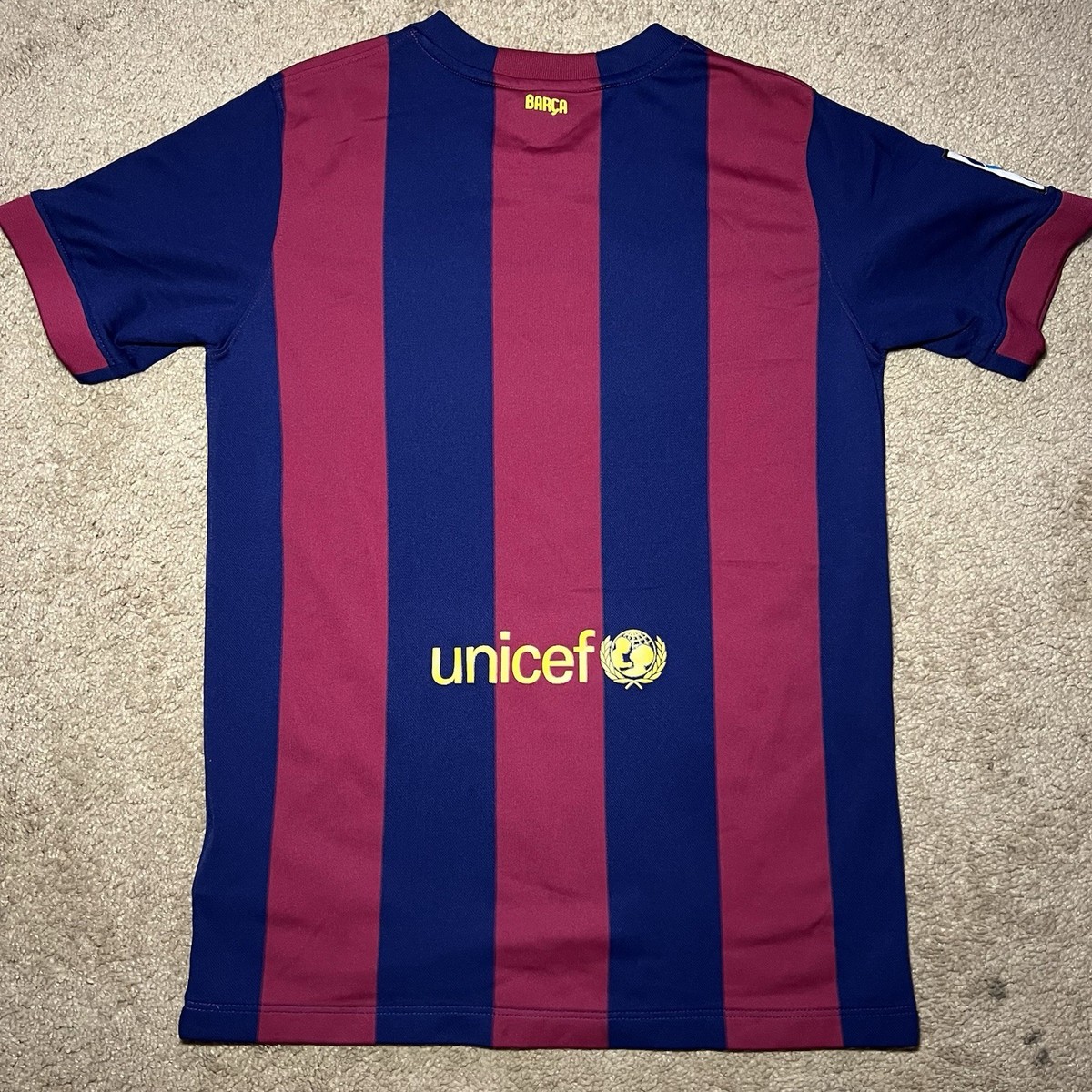 Barcelona Jersey Home Football 2014 2015 Shirt Nike Young Size XL