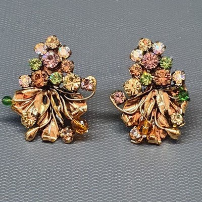 VINTAGE DESIGNER SCHMUCK - PAAR EQUINOX OHRRINGE #69