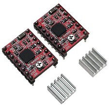 E-outstanding 2PCS A4988 StepStick Stepper Motor Driver Module with Heat Sink