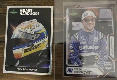 #ad 2026 Parkside IndyCar Felix Rosenqvist Black 5 Helmet Hardware Foil Lot 2 5 $69.99