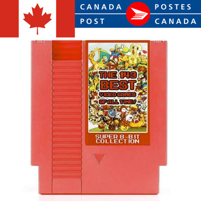 143 In 1 NES Cartridge Entertainment System MultiCart  Games - Red Color NEW