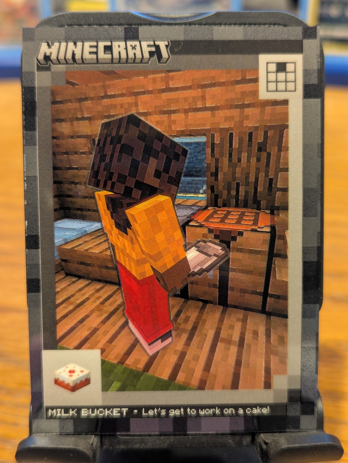2024 Panini Minecraft #110 Milk Bucket Optichrome