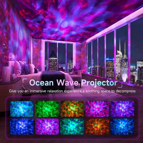 Galaxy Projector Skylight, 24 Light Modes Room Light Projector, White Noise S... - Picture 2 of 8
