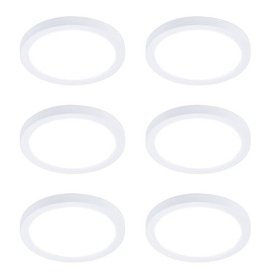 Lightolier LED Surface Mount Downlight, 7 inch round,  Field Selectable Lumens