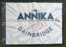 KAI TRUMP SIGNED GOLF FLAG THE ANNIKA 2025 RACC TRUSTED SELLER DONALD TRUMP B