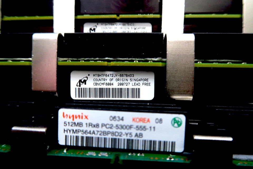 Hynix Micron 4GB Memory DDR2 PC2-5300F (8 x 512MB) Apple Mac Pro A1186 - Image 2 of 4