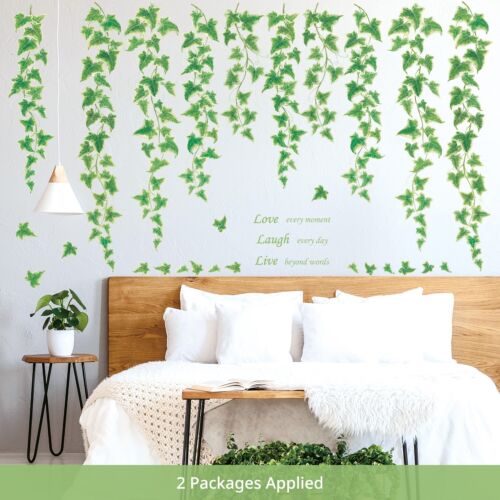 DECOWALL DS-8046 IVy Vines Wall Stickers for Living Room Bedroom Decor - Picture 2 of 7