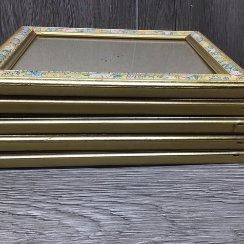 5 x 7 Picture Frame Resin Floral Design Beige and Floral Border 5pc. - Picture 7 of 11