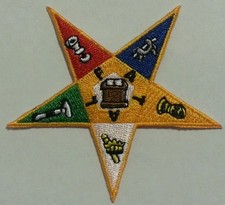 Order of Eastern Star (OES) Iron on Star Patch 