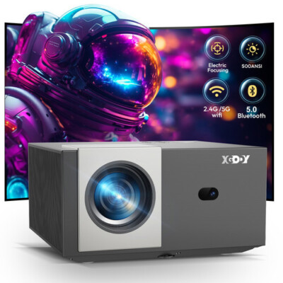 Real 4K Projektor 25000LMS 1080P Full HD Beamer WiFi LED Heimkino HDMI Bluetooth