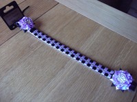 Spartan Show Success Crystal Browband Black, Lilac, Silver, Pony Spartan Show Success Crystal Browband Black, Lilac, Silver, Pony