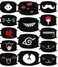 Cloth Face Mask Cartoon Anime Funny Expressio...