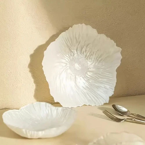 Versatile Art Glass Bowl Crystal Glass Dessert Dish Modern Candy Tray Snack* - Picture 5 of 21