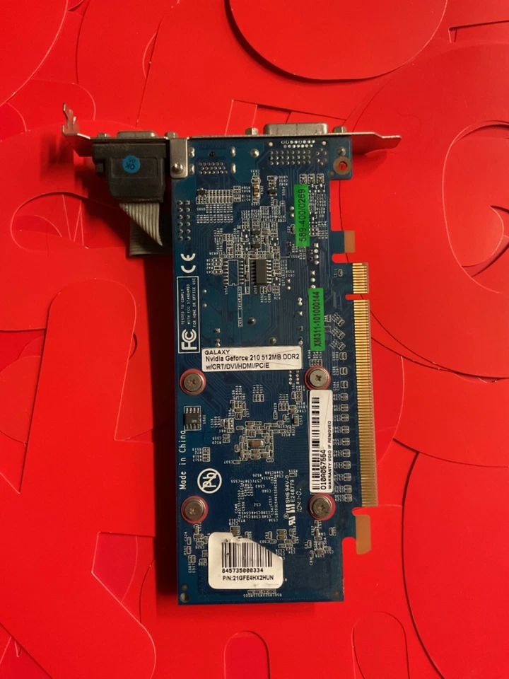 Galaxy Nvidia Geforce 210 512MB DDR2 64Bit Graphics Card vga/DVI/HDMI PCIE - Image 4 of 4