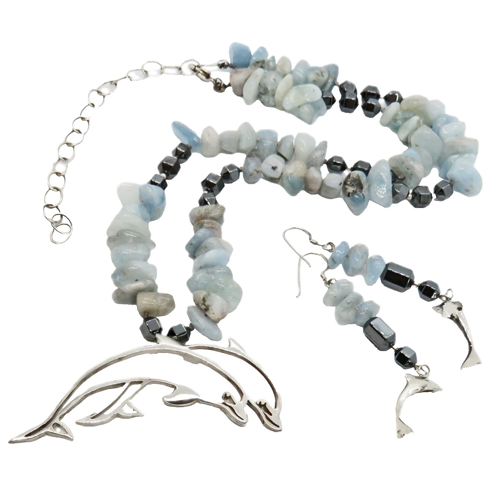 Plata esterlina Shell juegos de joyas hechas a mano