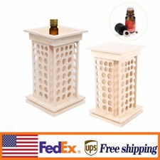 Essential Oil Holder Display 8 Tier Wooden Rotating Storage Display Stand USA
